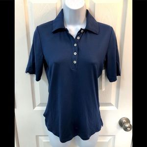 Fairway Fox Pepper Polo Golf Shirt Navy XS NWT